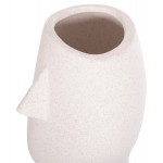 ΕΠΙΤΡΑΠΕΖΙΟ ΚΕΡΑΜΙΚΟ ΔΙΑΚΟΣΜΗΤΙΚΟ HUMANS HM4631 ΥΠΟΛΕΥΚΟ ΚΡΥΣΤΑΛΛΙΚΟ Φ14x25Υεκ