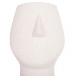 ΕΠΙΤΡΑΠΕΖΙΟ ΚΕΡΑΜΙΚΟ ΔΙΑΚΟΣΜΗΤΙΚΟ HUMANS HM4631 ΥΠΟΛΕΥΚΟ ΚΡΥΣΤΑΛΛΙΚΟ Φ14x25Υεκ