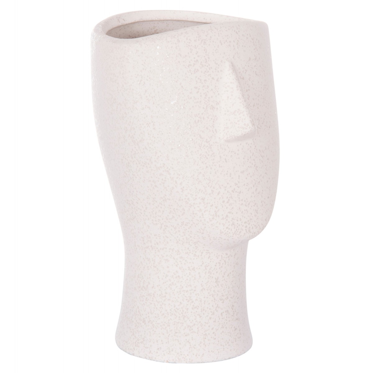 ΕΠΙΤΡΑΠΕΖΙΟ ΚΕΡΑΜΙΚΟ ΔΙΑΚΟΣΜΗΤΙΚΟ HUMANS HM4632 ΥΠΟΛΕΥΚΟ ΚΡΥΣΤΑΛΛΙΚΟ Φ13x22Υεκ