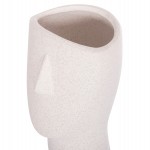 ΕΠΙΤΡΑΠΕΖΙΟ ΚΕΡΑΜΙΚΟ ΔΙΑΚΟΣΜΗΤΙΚΟ HUMANS HM4632 ΥΠΟΛΕΥΚΟ ΚΡΥΣΤΑΛΛΙΚΟ Φ13x22Υεκ