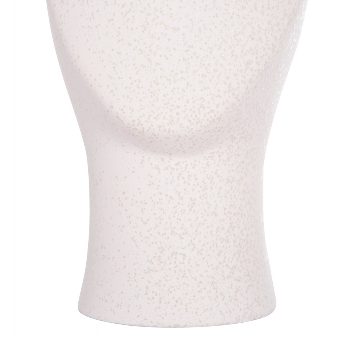 ΕΠΙΤΡΑΠΕΖΙΟ ΚΕΡΑΜΙΚΟ ΔΙΑΚΟΣΜΗΤΙΚΟ HUMANS HM4632 ΥΠΟΛΕΥΚΟ ΚΡΥΣΤΑΛΛΙΚΟ Φ13x22Υεκ