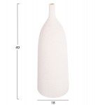 ΕΠΙΤΡΑΠΕΖΙΟ ΚΕΡΑΜΙΚΟ ΔΙΑΚΟΣΜΗΤΙΚΟ GALAD HM4633.01 ΥΠΟΛΕΥΚΟ ΚΡΥΣΤΑΛΛΙΚΟ Φ18x49Y εκ.