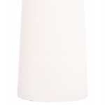 ΕΠΙΤΡΑΠΕΖΙΟ ΚΕΡΑΜΙΚΟ ΔΙΑΚΟΣΜΗΤΙΚΟ GALAD HM4633.01 ΥΠΟΛΕΥΚΟ ΚΡΥΣΤΑΛΛΙΚΟ Φ18x49Y εκ.