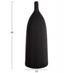 ΕΠΙΤΡΑΠΕΖΙΟ ΚΕΡΑΜΙΚΟ ΔΙΑΚΟΣΜΗΤΙΚΟ GALAD HM4633.02 ΜΑΥΡΟ ΜΑΤ Φ18x49Υ εκ.