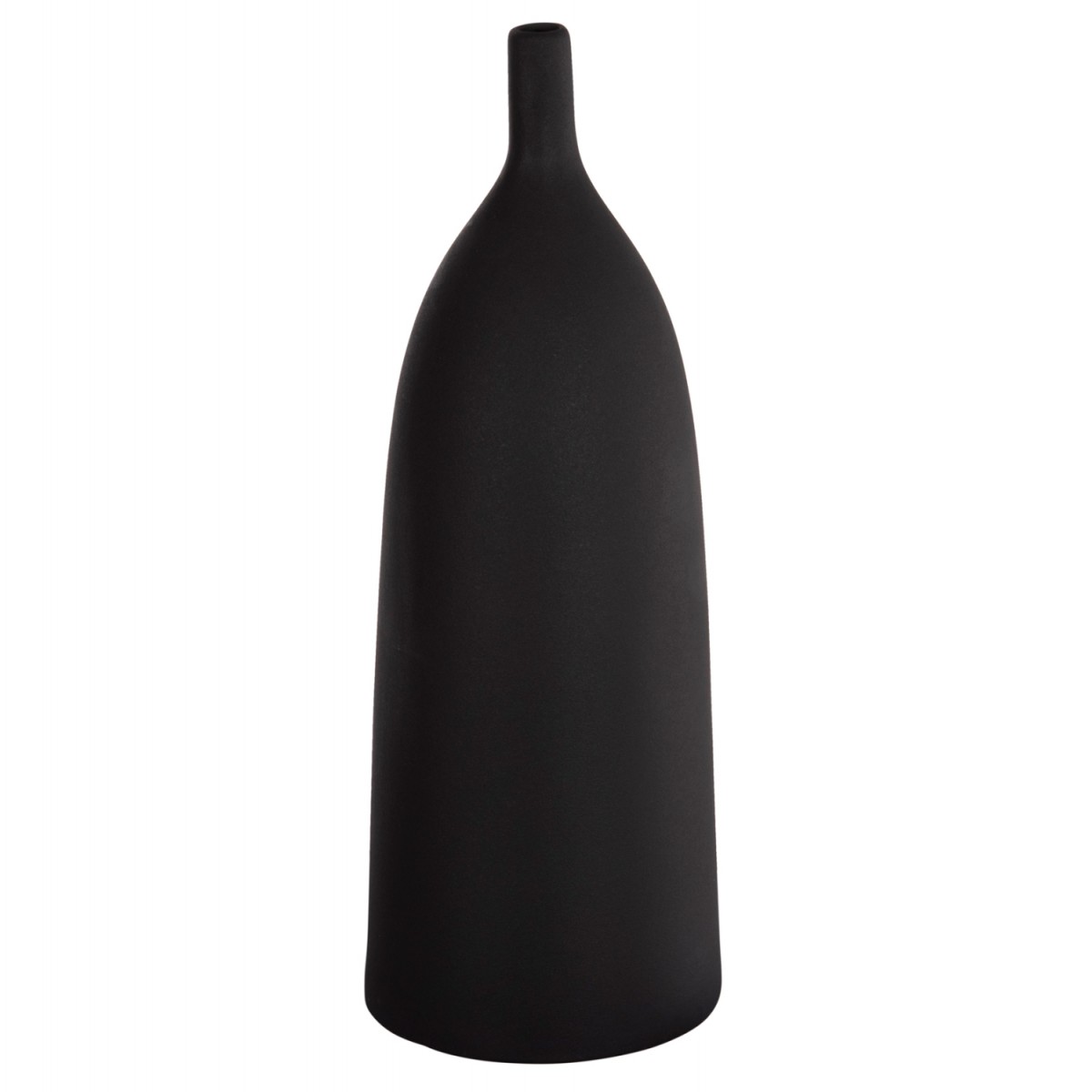 ΕΠΙΤΡΑΠΕΖΙΟ ΚΕΡΑΜΙΚΟ ΔΙΑΚΟΣΜΗΤΙΚΟ GALAD HM4633.02 ΜΑΥΡΟ ΜΑΤ Φ18x49Υ εκ.