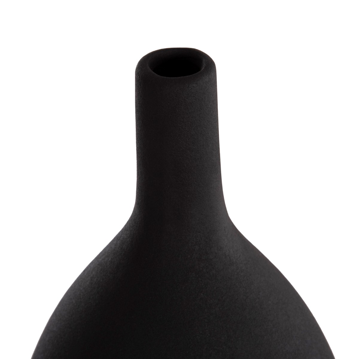 ΕΠΙΤΡΑΠΕΖΙΟ ΚΕΡΑΜΙΚΟ ΔΙΑΚΟΣΜΗΤΙΚΟ GALAD HM4633.02 ΜΑΥΡΟ ΜΑΤ Φ18x49Υ εκ.