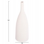 ΕΠΙΤΡΑΠΕΖΙΟ ΚΕΡΑΜΙΚΟ ΔΙΑΚΟΣΜΗΤΙΚΟ GALAD HM4634.01 ΥΠΟΛΕΥΚΟ ΚΡΥΣΤΑΛΛΙΚΟ Φ14x39Υ εκ.