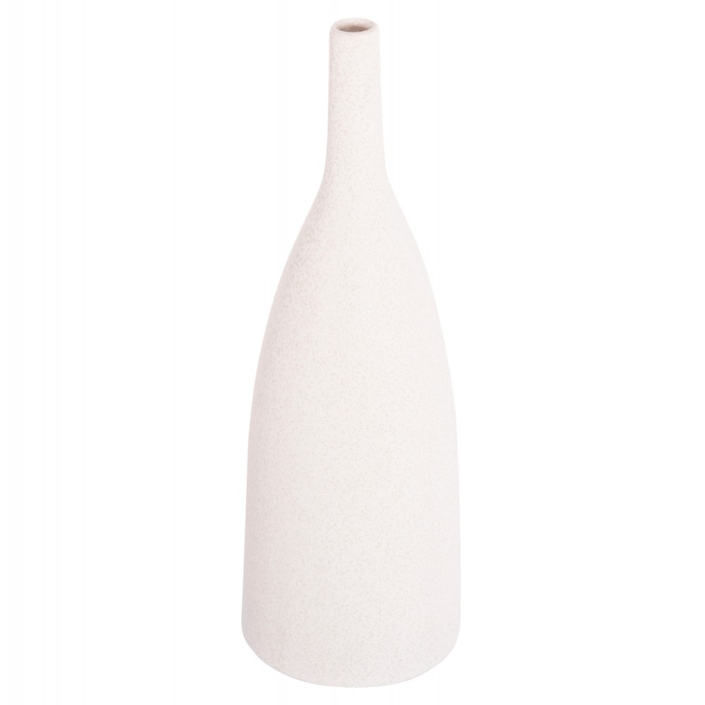 ΕΠΙΤΡΑΠΕΖΙΟ ΚΕΡΑΜΙΚΟ ΔΙΑΚΟΣΜΗΤΙΚΟ GALAD HM4634.01 ΥΠΟΛΕΥΚΟ ΚΡΥΣΤΑΛΛΙΚΟ Φ14x39Υ εκ.