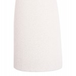 ΕΠΙΤΡΑΠΕΖΙΟ ΚΕΡΑΜΙΚΟ ΔΙΑΚΟΣΜΗΤΙΚΟ GALAD HM4634.01 ΥΠΟΛΕΥΚΟ ΚΡΥΣΤΑΛΛΙΚΟ Φ14x39Υ εκ.