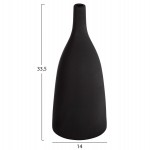 ΕΠΙΤΡΑΠΕΖΙΟ ΚΕΡΑΜΙΚΟ ΔΙΑΚΟΣΜΗΤΙΚΟ GALAD HM4635.02 ΜΑΥΡΟ ΜΑΤ Φ14x33,5Υεκ