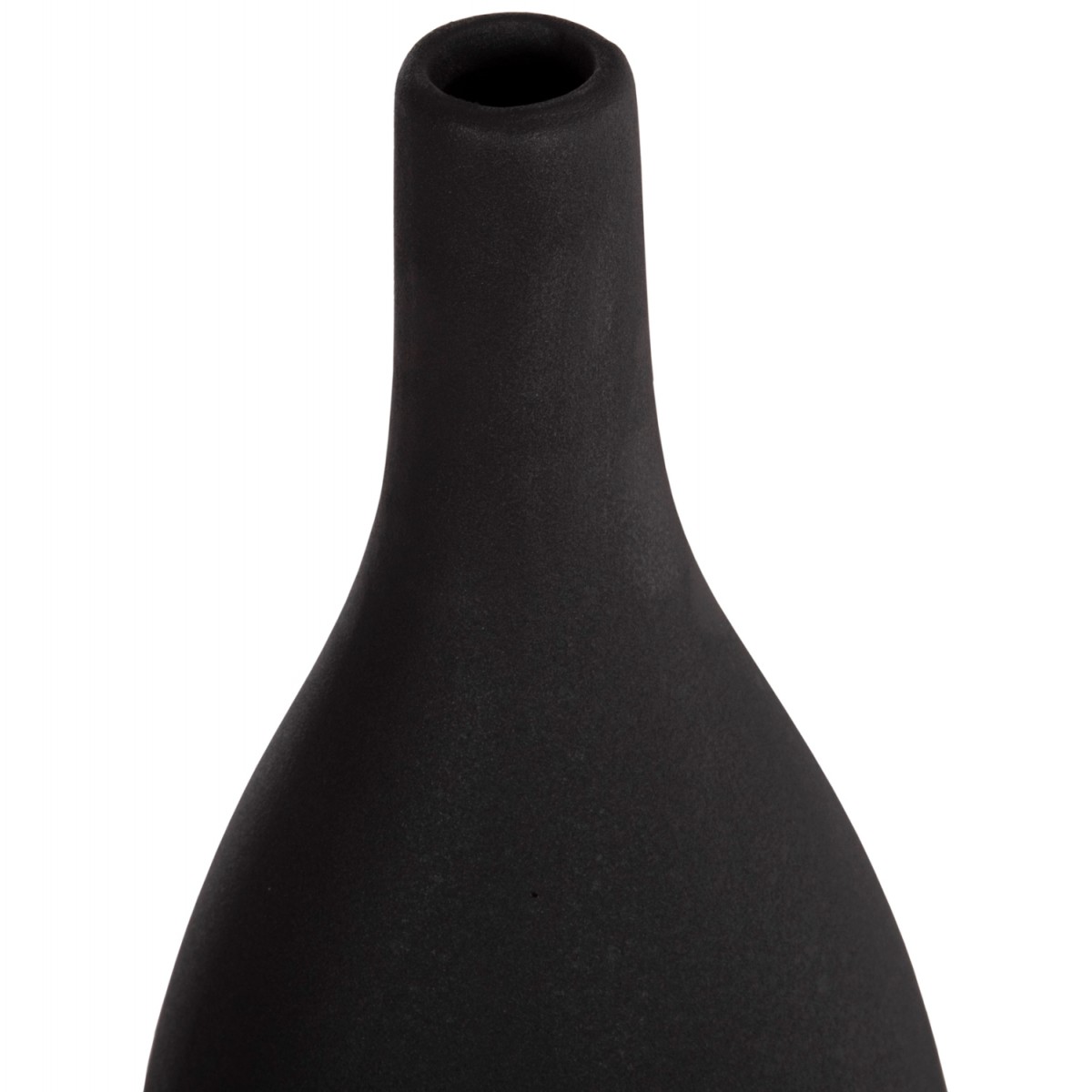 ΕΠΙΤΡΑΠΕΖΙΟ ΚΕΡΑΜΙΚΟ ΔΙΑΚΟΣΜΗΤΙΚΟ GALAD HM4635.02 ΜΑΥΡΟ ΜΑΤ Φ14x33,5Υεκ