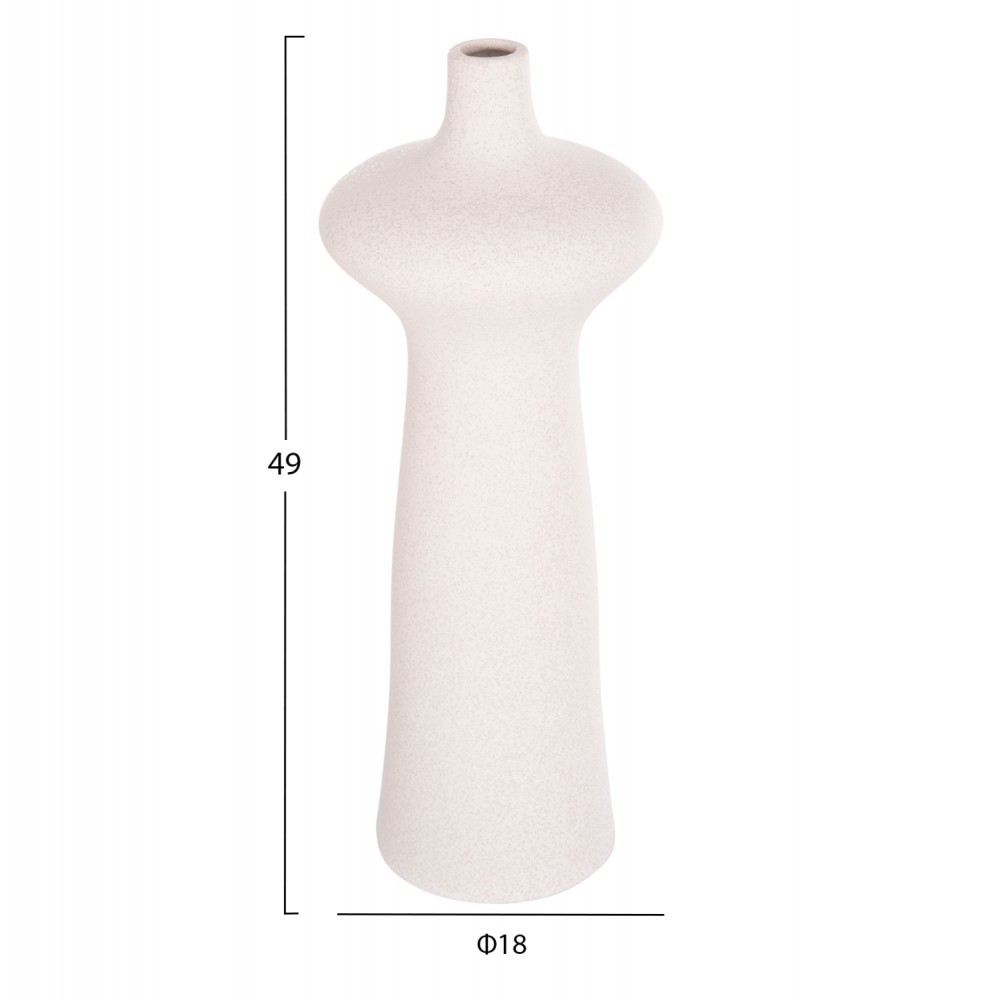 ΕΠΙΤΡΑΠΕΖΙΟ ΚΕΡΑΜΙΚΟ ΔΙΑΚΟΣΜΗΤΙΚΟ SCEPTER HM4636.01 ΚΡΥΣΤΑΛΛΙΚΟ ΥΠΟΛΕΥΚΟ Φ18x49Υεκ