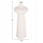 ΕΠΙΤΡΑΠΕΖΙΟ ΚΕΡΑΜΙΚΟ ΔΙΑΚΟΣΜΗΤΙΚΟ SCEPTER HM4636.01 ΚΡΥΣΤΑΛΛΙΚΟ ΥΠΟΛΕΥΚΟ Φ18x49Υεκ