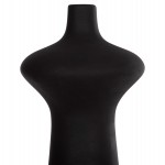 ΕΠΙΤΡΑΠΕΖΙΟ ΚΕΡΑΜΙΚΟ ΔΙΑΚΟΣΜΗΤΙΚΟ SCEPTER HM4636.02 ΜΑΥΡΟ ΜΑΤ Φ18x49Υεκ