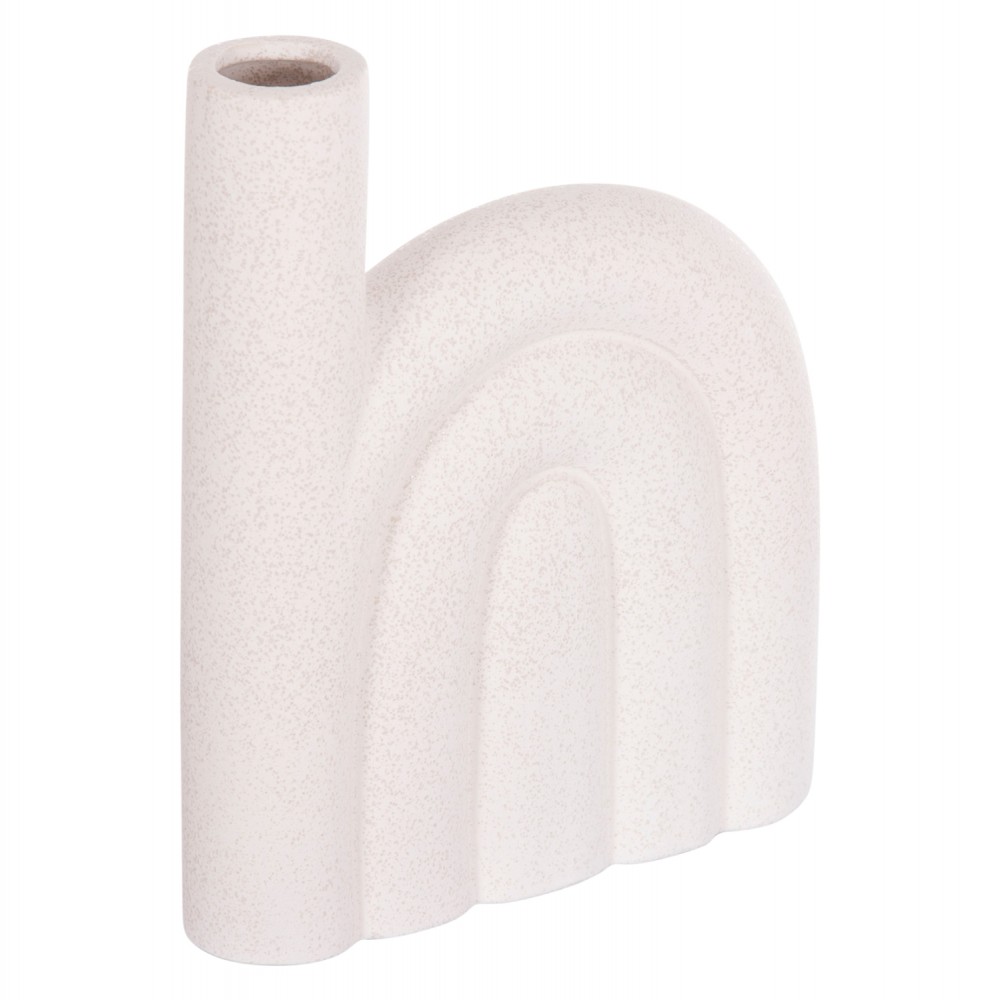 ΕΠΙΤΡΑΠΕΖΙΟ ΚΕΡΑΜΙΚΟ ΔΙΑΚΟΣΜΗΤΙΚΟ ARCON HM4639.01 ΚΡΥΣΤΑΛΛΙΚΟ ΥΠΟΛΕΥΚΟ 23,5x5,5x29,5Υεκ