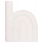 ΕΠΙΤΡΑΠΕΖΙΟ ΚΕΡΑΜΙΚΟ ΔΙΑΚΟΣΜΗΤΙΚΟ ARCON HM4639.01 ΚΡΥΣΤΑΛΛΙΚΟ ΥΠΟΛΕΥΚΟ 23,5x5,5x29,5Υεκ