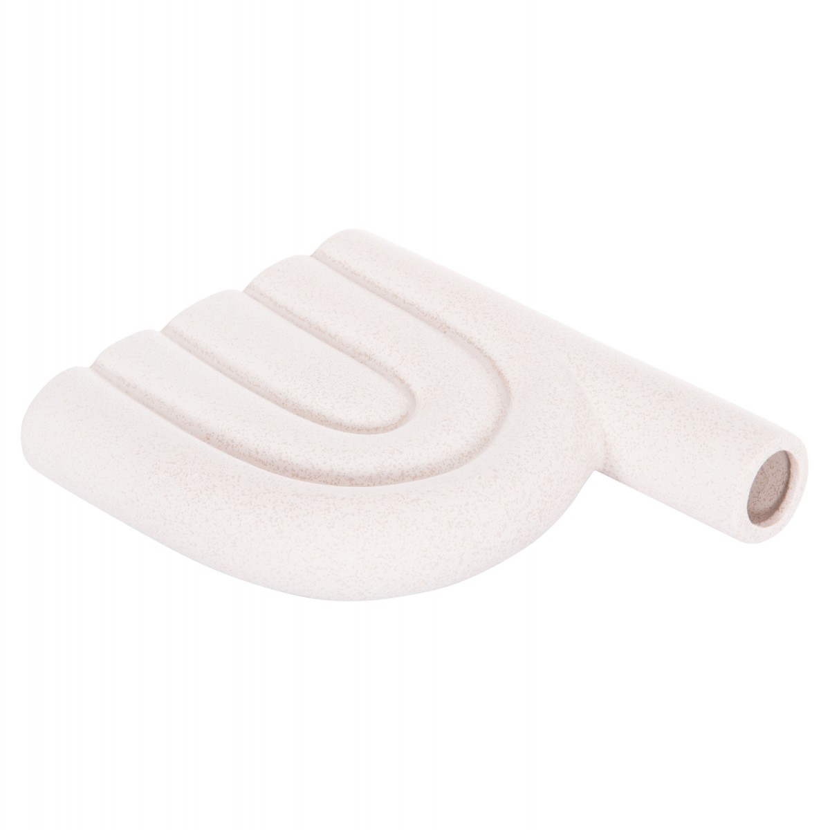 ΕΠΙΤΡΑΠΕΖΙΟ ΚΕΡΑΜΙΚΟ ΔΙΑΚΟΣΜΗΤΙΚΟ ARCON HM4639.01 ΚΡΥΣΤΑΛΛΙΚΟ ΥΠΟΛΕΥΚΟ 23,5x5,5x29,5Υεκ