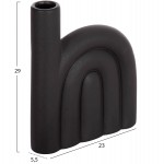 ΕΠΙΤΡΑΠΕΖΙΟ ΚΕΡΑΜΙΚΟ ΔΙΑΚΟΣΜΗΤΙΚΟ ARCON HM4639.02 ΜΑΥΡΟ ΜΑΤ 23x5,5x29Υ εκ.