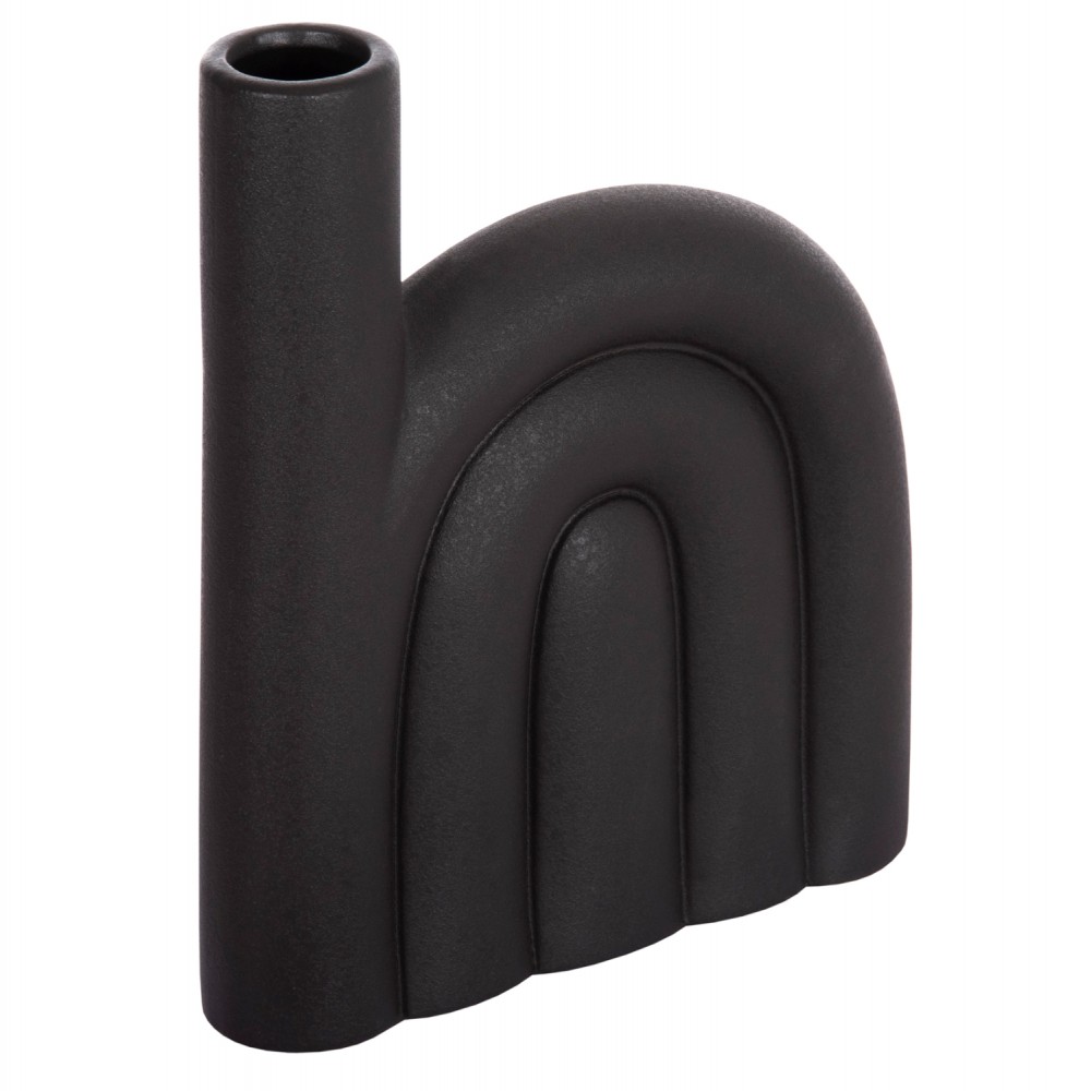 ΕΠΙΤΡΑΠΕΖΙΟ ΚΕΡΑΜΙΚΟ ΔΙΑΚΟΣΜΗΤΙΚΟ ARCON HM4639.02 ΜΑΥΡΟ ΜΑΤ 23x5,5x29Υ εκ.