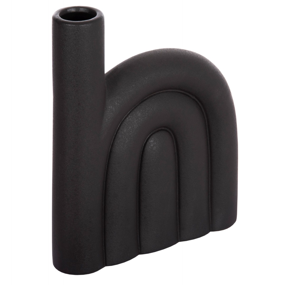 ΕΠΙΤΡΑΠΕΖΙΟ ΚΕΡΑΜΙΚΟ ΔΙΑΚΟΣΜΗΤΙΚΟ ARCON HM4639.02 ΜΑΥΡΟ ΜΑΤ 23x5,5x29Υ εκ.