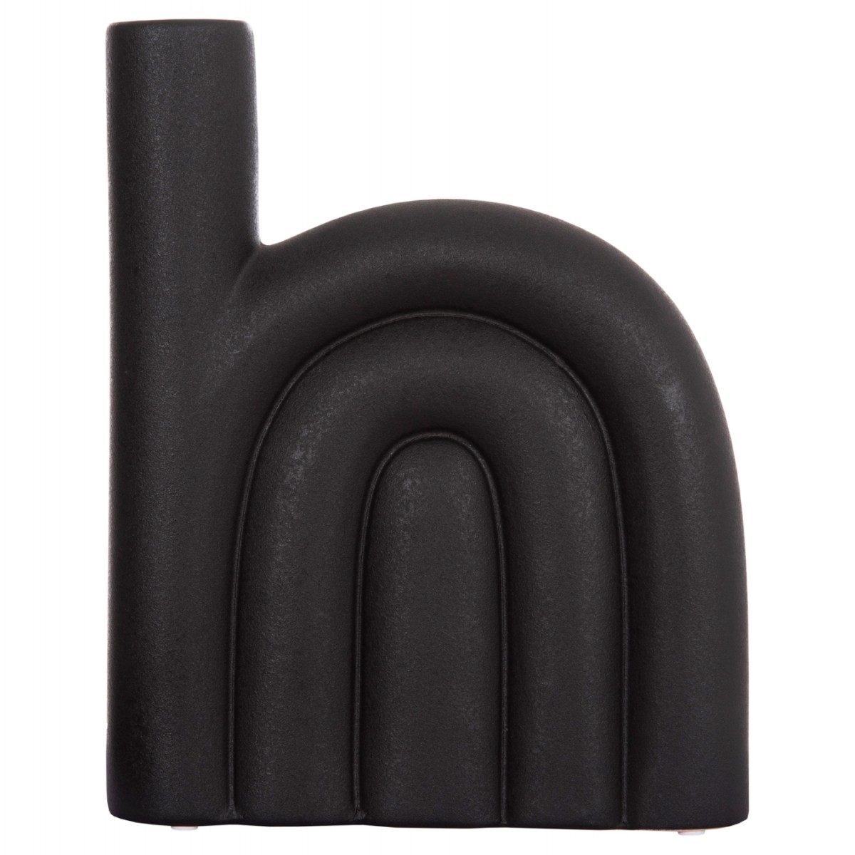 ΕΠΙΤΡΑΠΕΖΙΟ ΚΕΡΑΜΙΚΟ ΔΙΑΚΟΣΜΗΤΙΚΟ ARCON HM4639.02 ΜΑΥΡΟ ΜΑΤ 23x5,5x29Υ εκ.