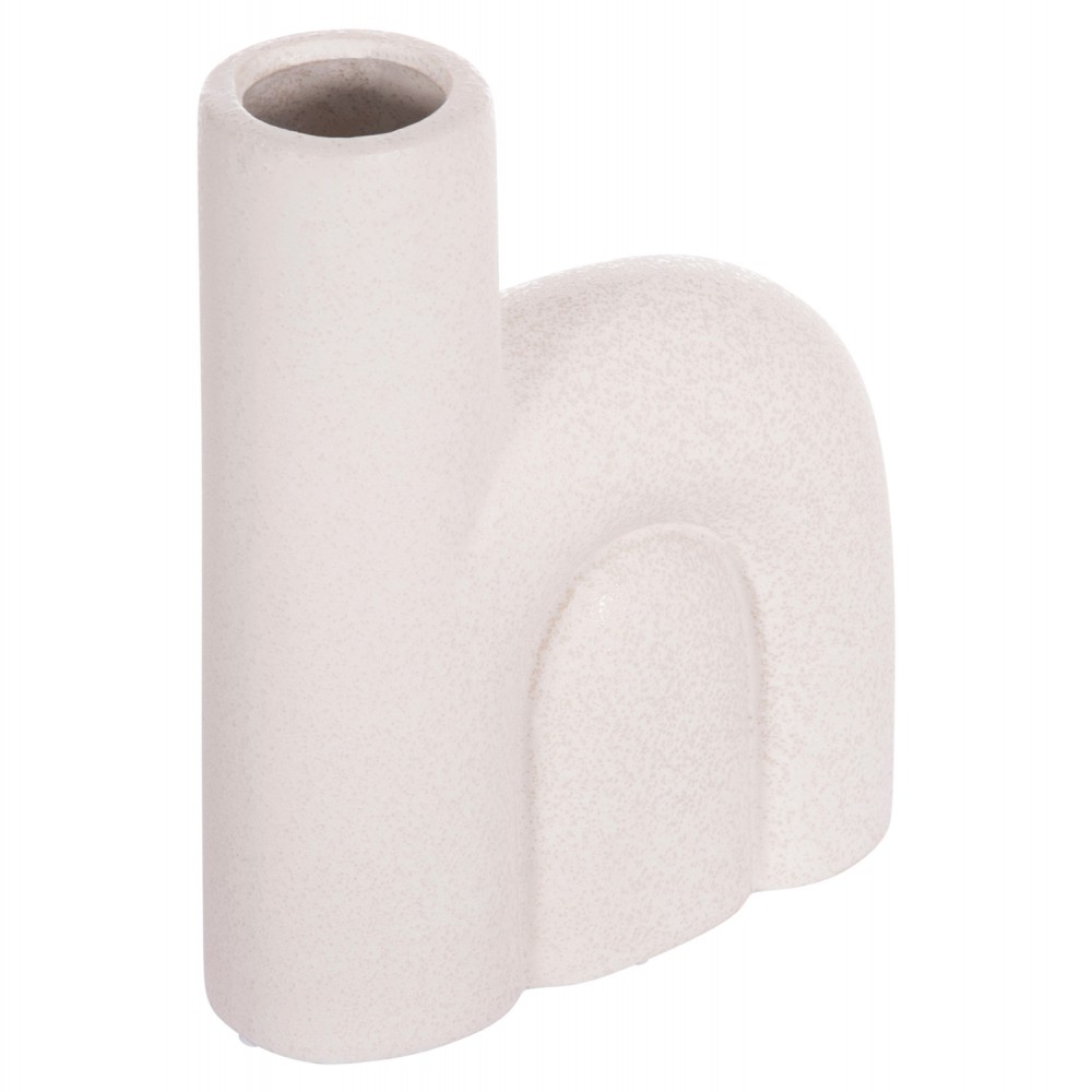 ΕΠΙΤΡΑΠΕΖΙΟ ΚΕΡΑΜΙΚΟ ΔΙΑΚΟΣΜΗΤΙΚΟ ARCON HM4640.01 ΚΡΥΣΤΑΛΛΙΚΟ ΥΠΟΛΕΥΚΟ 19x7x24Υ εκ.