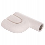 ΕΠΙΤΡΑΠΕΖΙΟ ΚΕΡΑΜΙΚΟ ΔΙΑΚΟΣΜΗΤΙΚΟ ARCON HM4640.01 ΚΡΥΣΤΑΛΛΙΚΟ ΥΠΟΛΕΥΚΟ 19x7x24Υ εκ.