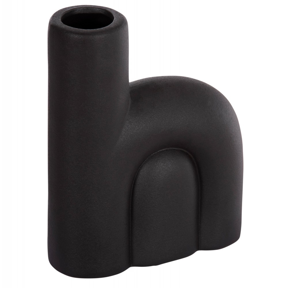 ΕΠΙΤΡΑΠΕΖΙΟ ΚΕΡΑΜΙΚΟ ΔΙΑΚΟΣΜΗΤΙΚΟ ARCON HM4640.02 ΜΑΥΡΟ ΜΑΤ 19x7x24Υ εκ.