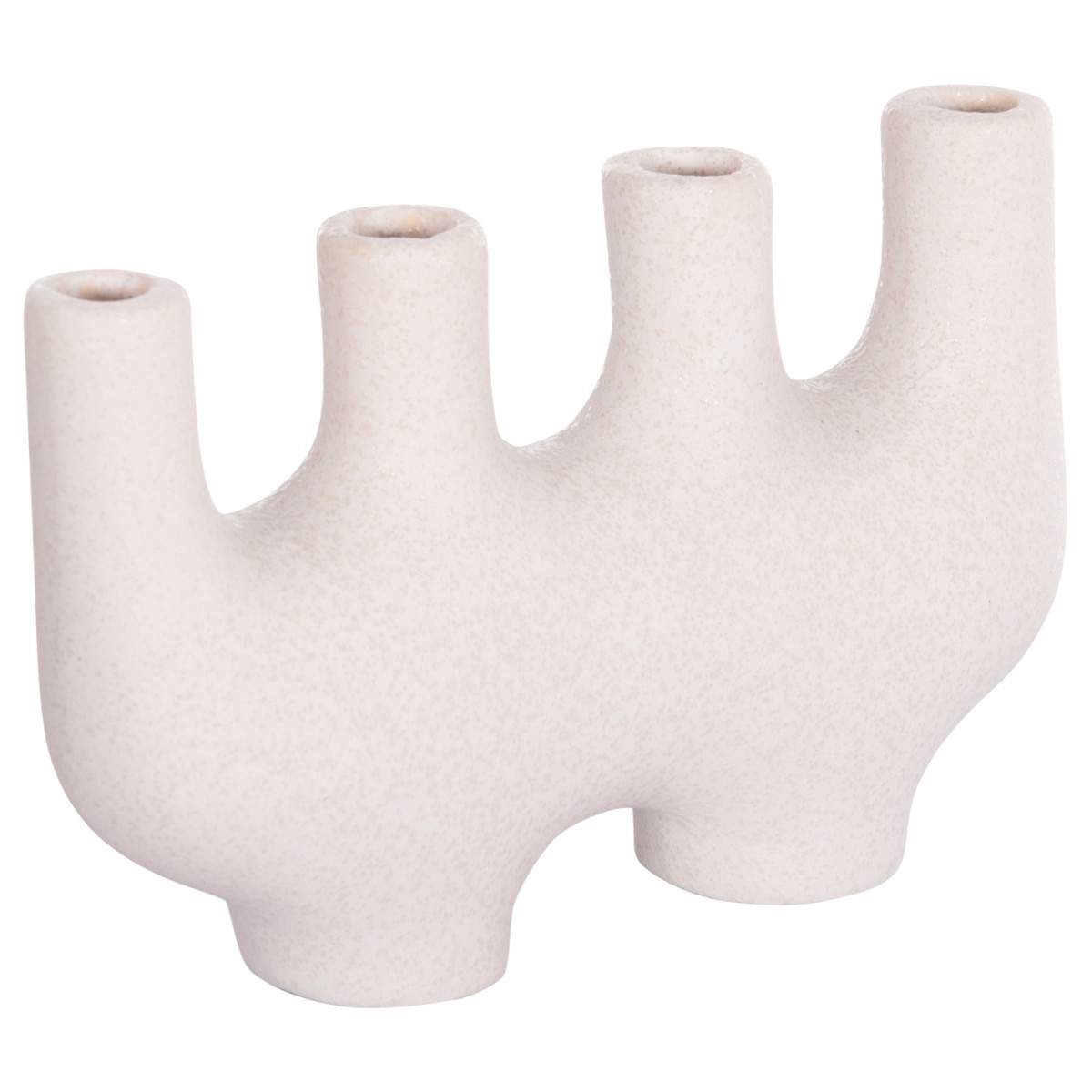 ΕΠΙΤΡΑΠΕΖΙΟ ΚΕΡΑΜΙΚΟ ΔΙΑΚΟΣΜΗΤΙΚΟ MANI HM4641.01 ΥΠΟΛΕΥΚΟ ΚΡΥΣΤΑΛΛΙΚΟ 21x6x13Υεκ