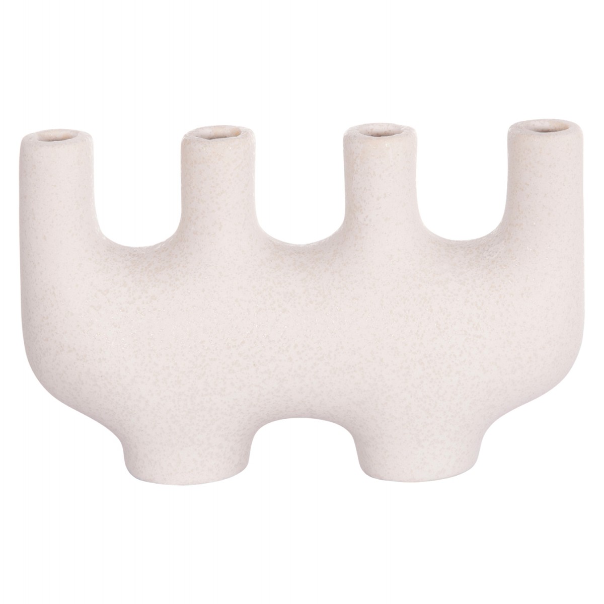 ΕΠΙΤΡΑΠΕΖΙΟ ΚΕΡΑΜΙΚΟ ΔΙΑΚΟΣΜΗΤΙΚΟ MANI HM4641.01 ΥΠΟΛΕΥΚΟ ΚΡΥΣΤΑΛΛΙΚΟ 21x6x13Υεκ