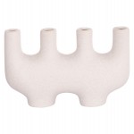 ΕΠΙΤΡΑΠΕΖΙΟ ΚΕΡΑΜΙΚΟ ΔΙΑΚΟΣΜΗΤΙΚΟ MANI HM4641.01 ΥΠΟΛΕΥΚΟ ΚΡΥΣΤΑΛΛΙΚΟ 21x6x13Υεκ