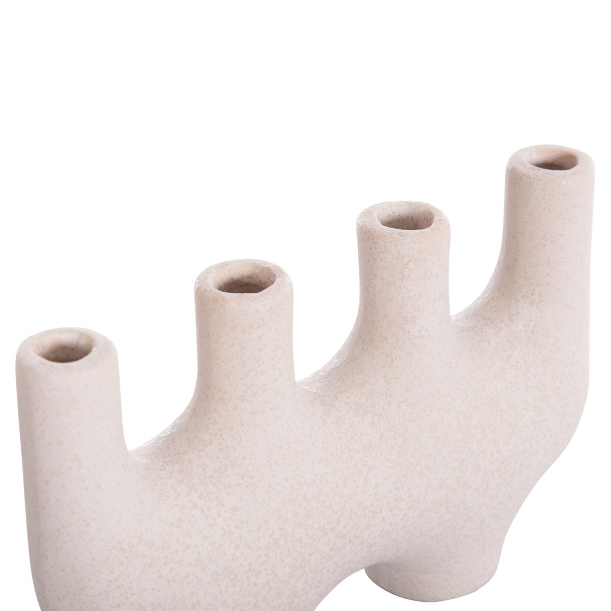 ΕΠΙΤΡΑΠΕΖΙΟ ΚΕΡΑΜΙΚΟ ΔΙΑΚΟΣΜΗΤΙΚΟ MANI HM4641.01 ΥΠΟΛΕΥΚΟ ΚΡΥΣΤΑΛΛΙΚΟ 21x6x13Υεκ