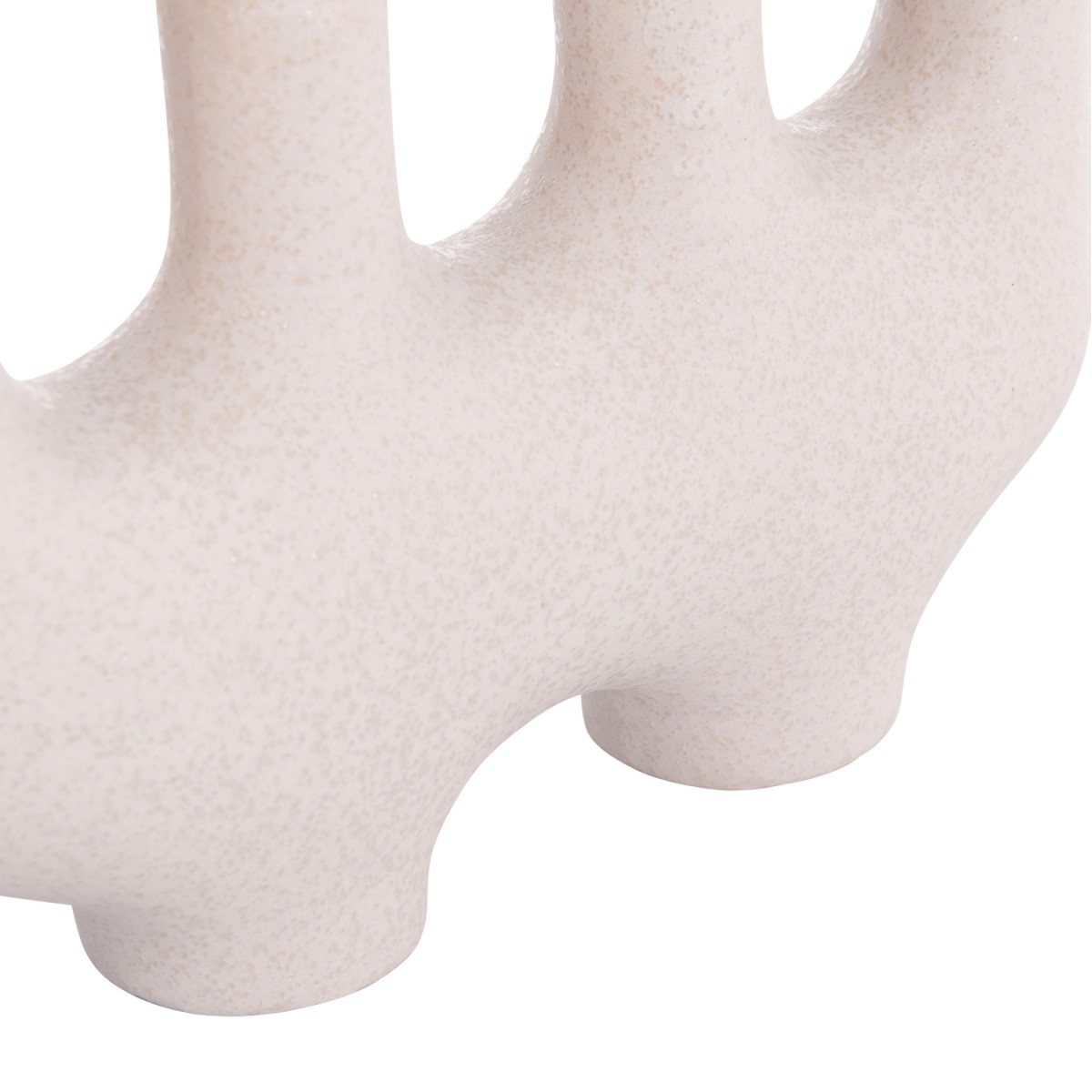 ΕΠΙΤΡΑΠΕΖΙΟ ΚΕΡΑΜΙΚΟ ΔΙΑΚΟΣΜΗΤΙΚΟ MANI HM4641.01 ΥΠΟΛΕΥΚΟ ΚΡΥΣΤΑΛΛΙΚΟ 21x6x13Υεκ