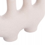 ΕΠΙΤΡΑΠΕΖΙΟ ΚΕΡΑΜΙΚΟ ΔΙΑΚΟΣΜΗΤΙΚΟ MANI HM4641.01 ΥΠΟΛΕΥΚΟ ΚΡΥΣΤΑΛΛΙΚΟ 21x6x13Υεκ