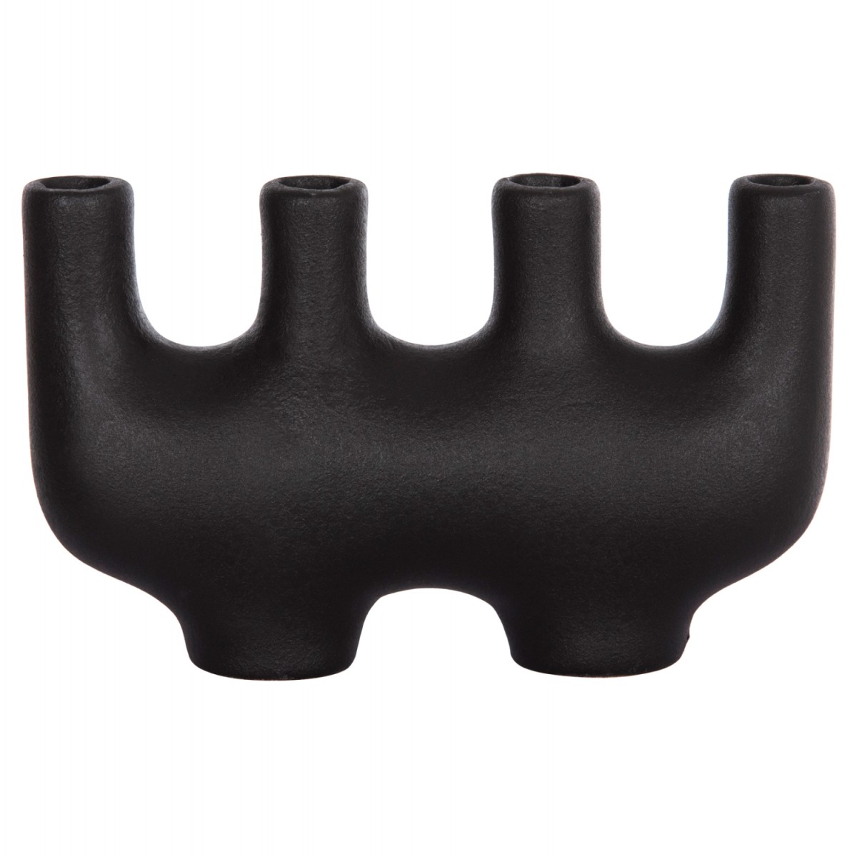 ΕΠΙΤΡΑΠΕΖΙΟ ΚΕΡΑΜΙΚΟ ΔΙΑΚΟΣΜΗΤΙΚΟ MANI HM4641.02 ΜΑΥΡΟ ΜΑΤ 21x6x13Υεκ