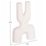 ΕΠΙΤΡΑΠΕΖΙΟ ΚΕΡΑΜΙΚΟ ΔΙΑΚΟΣΜΗΤΙΚΟ MANI HM4642.01 ΥΠΟΛΕΥΚΟ ΚΡΥΣΤΑΛΛΙΚΟ 15,5x6x23,5Υεκ