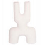 ΕΠΙΤΡΑΠΕΖΙΟ ΚΕΡΑΜΙΚΟ ΔΙΑΚΟΣΜΗΤΙΚΟ MANI HM4642.01 ΥΠΟΛΕΥΚΟ ΚΡΥΣΤΑΛΛΙΚΟ 15,5x6x23,5Υεκ