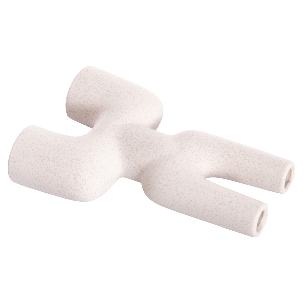 ΕΠΙΤΡΑΠΕΖΙΟ ΚΕΡΑΜΙΚΟ ΔΙΑΚΟΣΜΗΤΙΚΟ MANI HM4642.01 ΥΠΟΛΕΥΚΟ ΚΡΥΣΤΑΛΛΙΚΟ 15,5x6x23,5Υεκ