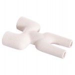 ΕΠΙΤΡΑΠΕΖΙΟ ΚΕΡΑΜΙΚΟ ΔΙΑΚΟΣΜΗΤΙΚΟ MANI HM4642.01 ΥΠΟΛΕΥΚΟ ΚΡΥΣΤΑΛΛΙΚΟ 15,5x6x23,5Υεκ