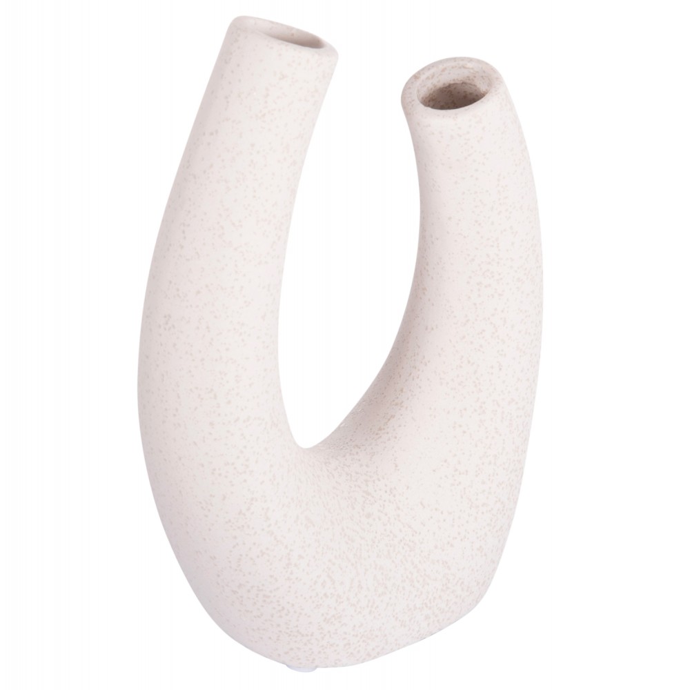 ΕΠΙΤΡΑΠΕΖΙΟ ΚΕΡΑΜΙΚΟ ΔΙΑΚΟΣΜΗΤΙΚΟ ELLIPTO HM4643.01 ΥΠΟΛΕΥΚΟ ΚΡΥΣΤΑΛΛΙΚΟ 15x7x21,5Υεκ