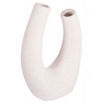 ΕΠΙΤΡΑΠΕΖΙΟ ΚΕΡΑΜΙΚΟ ΔΙΑΚΟΣΜΗΤΙΚΟ ELLIPTO HM4643.01 ΥΠΟΛΕΥΚΟ ΚΡΥΣΤΑΛΛΙΚΟ 15x7x21,5Υεκ