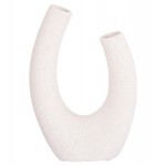 ΕΠΙΤΡΑΠΕΖΙΟ ΚΕΡΑΜΙΚΟ ΔΙΑΚΟΣΜΗΤΙΚΟ ELLIPTO HM4643.01 ΥΠΟΛΕΥΚΟ ΚΡΥΣΤΑΛΛΙΚΟ 15x7x21,5Υεκ