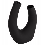 ΕΠΙΤΡΑΠΕΖΙΟ ΚΕΡΑΜΙΚΟ ΔΙΑΚΟΣΜΗΤΙΚΟ ELLIPTO HM4643.02 ΜΑΥΡΟ ΜΑΤ 15x7x21,5Υεκ