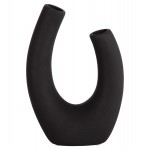 ΕΠΙΤΡΑΠΕΖΙΟ ΚΕΡΑΜΙΚΟ ΔΙΑΚΟΣΜΗΤΙΚΟ ELLIPTO HM4643.02 ΜΑΥΡΟ ΜΑΤ 15x7x21,5Υεκ