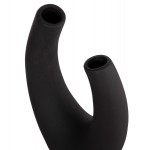 ΕΠΙΤΡΑΠΕΖΙΟ ΚΕΡΑΜΙΚΟ ΔΙΑΚΟΣΜΗΤΙΚΟ ELLIPTO HM4643.02 ΜΑΥΡΟ ΜΑΤ 15x7x21,5Υεκ