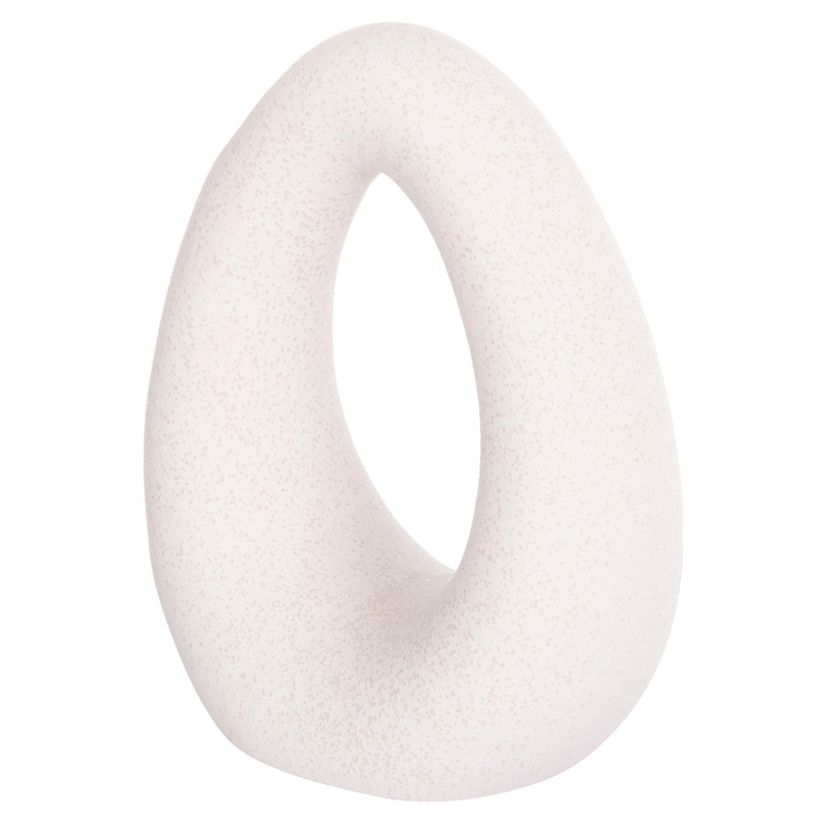 ΕΠΙΤΡΑΠΕΖΙΟ ΚΕΡΑΜΙΚΟ ΔΙΑΚΟΣΜΗΤΙΚΟ ELLIPTO HM4644.01 ΥΠΟΛΕΥΚΟ ΚΡΥΣΤΑΛΛΙΚΟ 16,5x9x20Υεκ