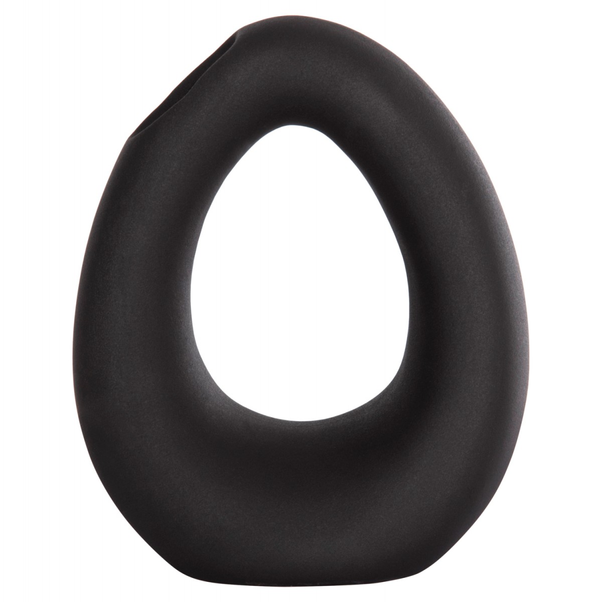 ΕΠΙΤΡΑΠΕΖΙΟ ΚΕΡΑΜΙΚΟ ΔΙΑΚΟΣΜΗΤΙΚΟ ELLIPTO HM4644.02 ΜΑΥΡΟ ΜΑΤ 16,5x9x20Υεκ