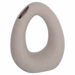 ΕΠΙΤΡΑΠΕΖΙΟ ΚΕΡΑΜΙΚΟ ΔΙΑΚΟΣΜΗΤΙΚΟ ELLIPTO HM4644.03 ΓΚΡΙ ΜΑΤ 16,5x9x20Υεκ