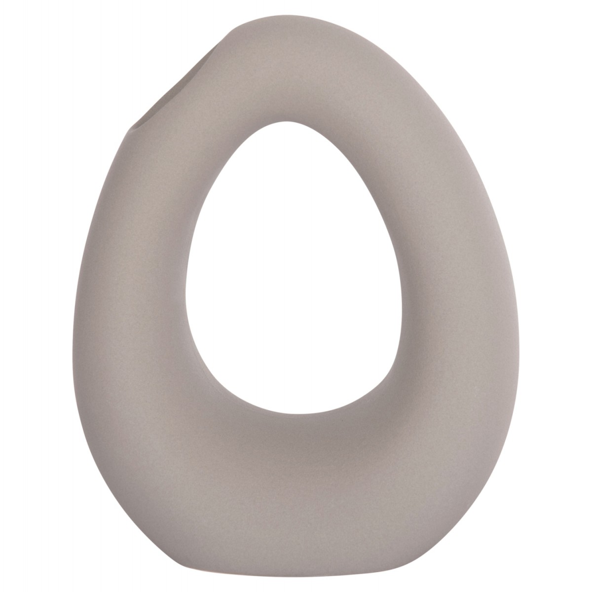 ΕΠΙΤΡΑΠΕΖΙΟ ΚΕΡΑΜΙΚΟ ΔΙΑΚΟΣΜΗΤΙΚΟ ELLIPTO HM4644.03 ΓΚΡΙ ΜΑΤ 16,5x9x20Υεκ