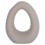 ΕΠΙΤΡΑΠΕΖΙΟ ΚΕΡΑΜΙΚΟ ΔΙΑΚΟΣΜΗΤΙΚΟ ELLIPTO HM4644.03 ΓΚΡΙ ΜΑΤ 16,5x9x20Υεκ